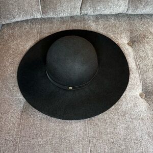 Tory Burch Chocolate Brown Wide-Brim Hat